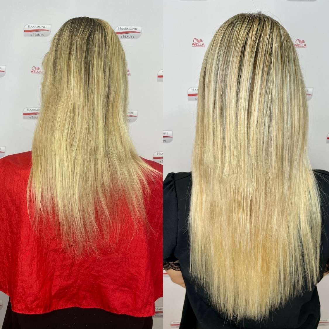 Haarverlängerung Vorher Nachher – nahtlos integrierte Extensions in Berlin Hellersdorf