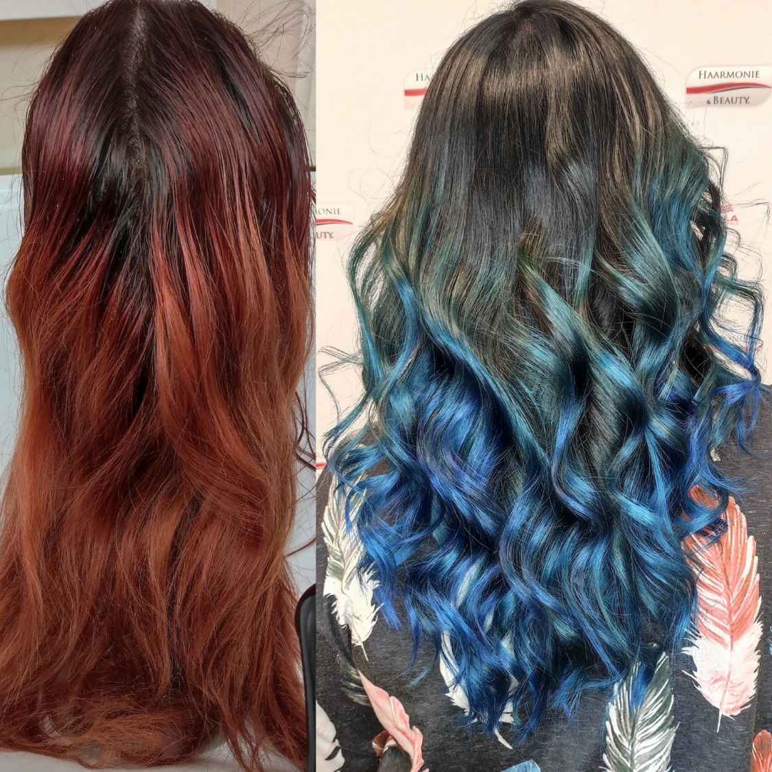 Balayage Färbetechniken – vorher/nacher Ergebnisse – bei Friseur Reimann in Hellersdorf